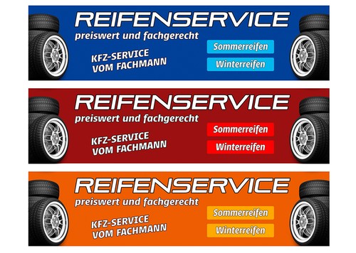 Banner oder aufkleber - aufkleber,