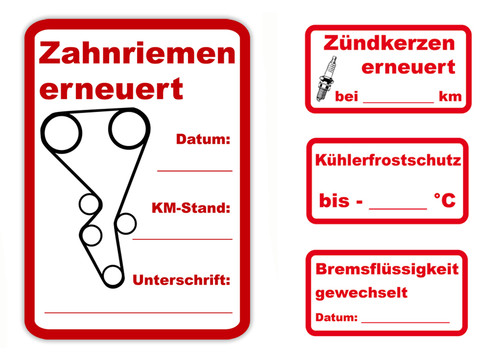 Aufkleber kfz service - aufkleber,